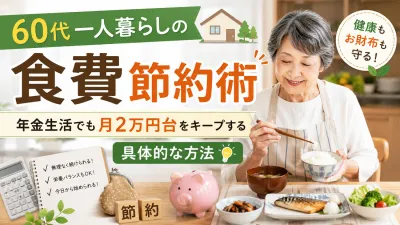 60代一人暮らしの食費節約術｜年金生活でも月2万円台をキープする具体的な方法