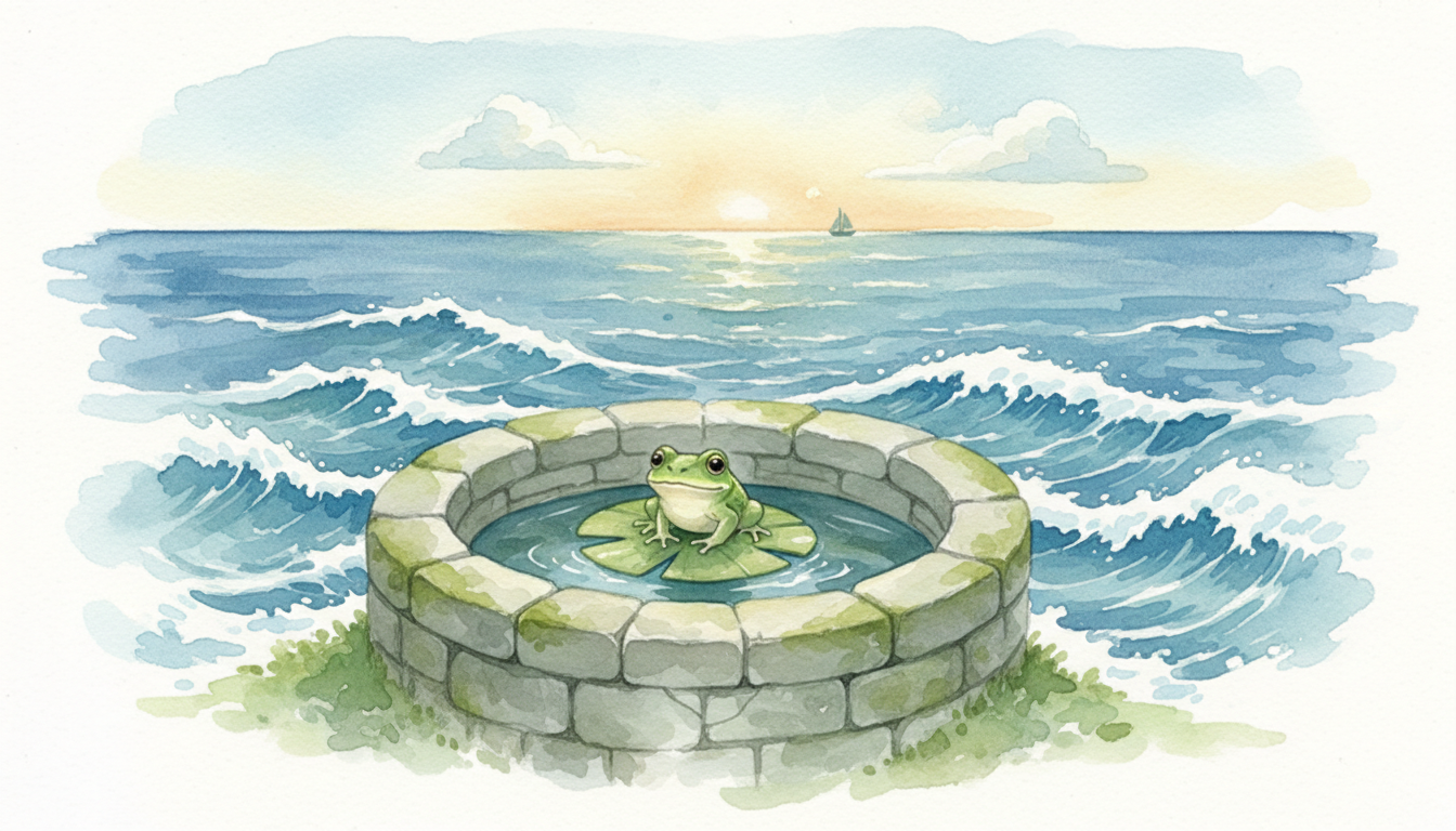 井の中の蛙大海を知らずの意味