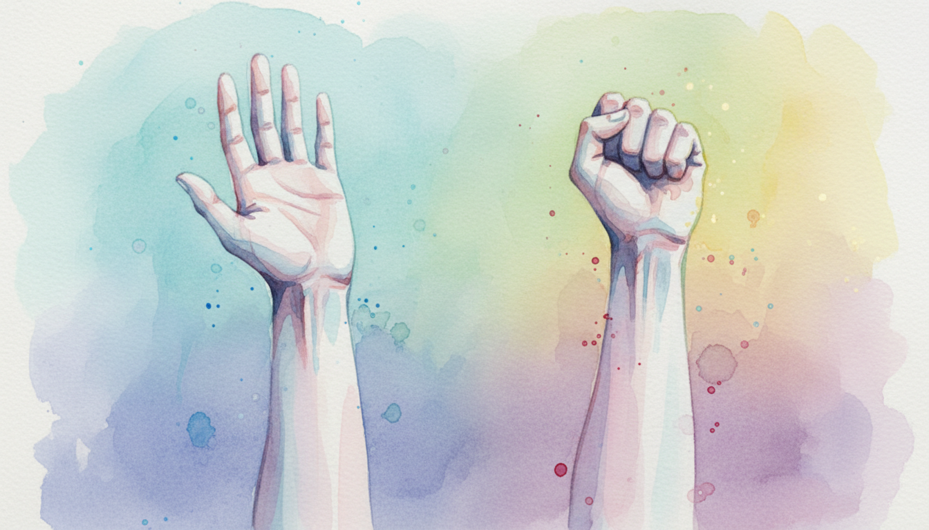 腕を上げる意味は二つある