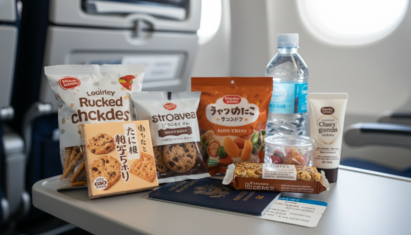 国際線のお菓子は「固形はOK、液体扱いは要注意」です！