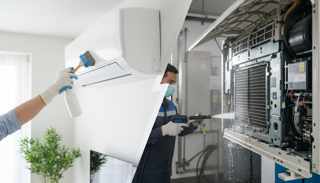 自分でできるのは外側中心、内部はプロが基本です